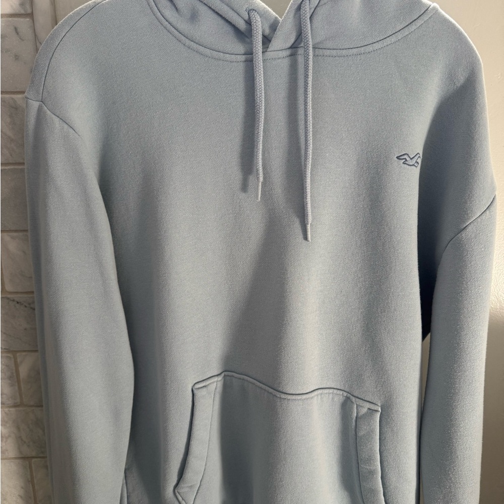 Men's Light blue Hollister hoodie